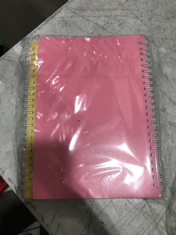 Photo 2 of 4 Pack Spiral Notebooks, A5 Thick Plastic Hardcover Notebook 5.9 x 8.3 Inch 5 x 5mm Dot Grid Paper 80 Sheets Notebooks for Work, School, Note Taking, Journal A5: 5.9" x 8.3" Dotted