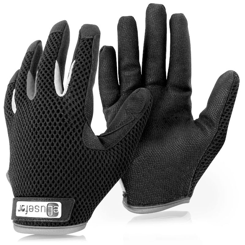 Photo 1 of LARGE Ergonomic Gloves - Touchscreen Utility Work Gloves - Full-Finger & Breathable Fit Large (Pack of 1) Black