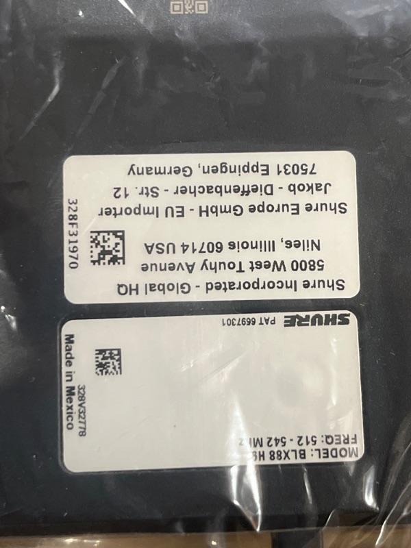Photo 6 of Shure BLX188/CVL UHF Wireless Microphone System - Perfect for Interviews, Presentations, Theater - 14-Hour Battery Life, 300 ft Range | Includes (2) Lavalier Mics, Dual Channel Receiver | H9 Band H9: 512-542 MHz