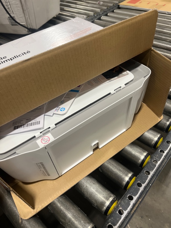 Photo 2 of HP DeskJet 2755e Wireless Color All-in-One Printer), white