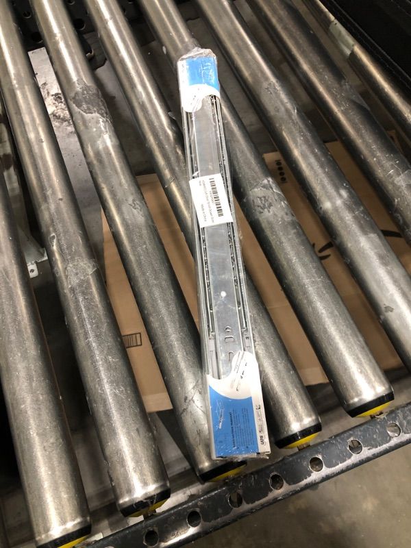 Photo 1 of Soft Close 18 Inch Drawer Slides Side Mount Rails - Heavy Duty Full Extension Steel Track – Noiseless Guide Glides Cabinet Kitchen Runners with Ball Bearings & 150 Lb – 1 Pair 18 Inch Silver soft close - 1 Pair