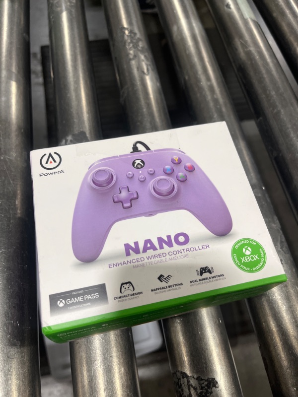 Photo 2 of PowerA Nano Enhanced Wired Controller for Xbox Series X|S - Lilac, portable, compact, gamepad, video game, gaming controller, works with Xbox One and Windows 10/11