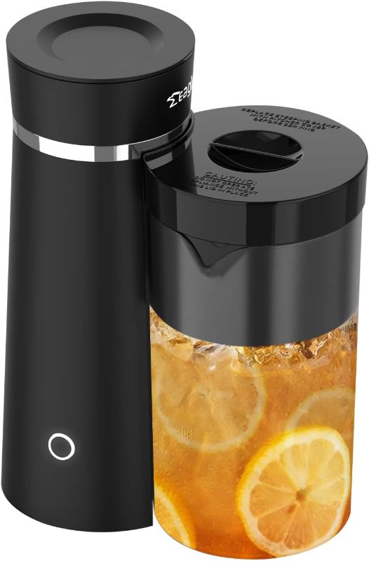 Photo 1 of  Iced Tea maker with Pitcher, 2qt Ice Tea Coffee machine for Sweet Tea and Ground Coffee, Black
