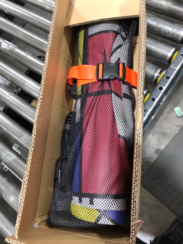 Photo 2 of Inflatable Bodyboard Portable Surfboard with Hammer Seam Technology Storage 48 Inch Super Folding Body Board with Max Inflation Pressure 15PSI BLOCK