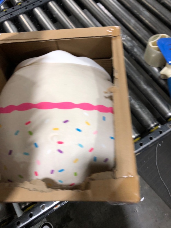 Photo 1 of Squishmallows Original 14-Inch Lyla Vanilla Birthday Cake with Rainbow Sprinkles Embroidery - Official Jazwares Large Plush Vanilla Cake