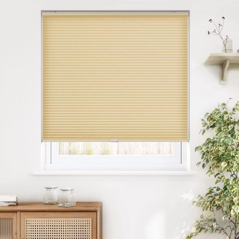 Cordless Cellular Shades, Light Filtering Honeycomb Shade Pleated ...