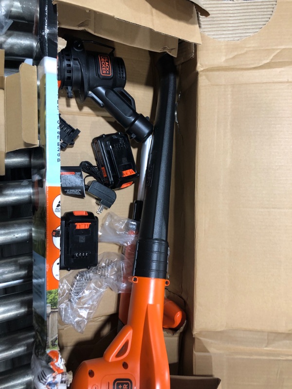 Photo 2 of BLACK+DECKER 20V MAX* POWERCONNECT 10 in. 2in1 Cordless String Trimmer/Edger + Sweeper Combo Kit (LCC222)
Visit the BLACK+DECKER Store