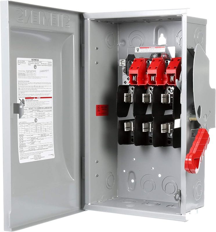 Photo 1 of Siemens HF322N 60-Amp 3 Pole 240-volt 4 Wire Fused Heavy Duty Safety Switches