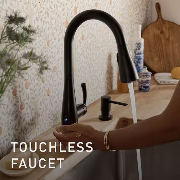 Photo 1 of MotionSense Wave Touchless Activation Pulldown Kitchen Faucet Moen Spot Resistance