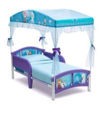 Photo 1 of Delta Children Canopy Toddler Bed, Disney Frozen 