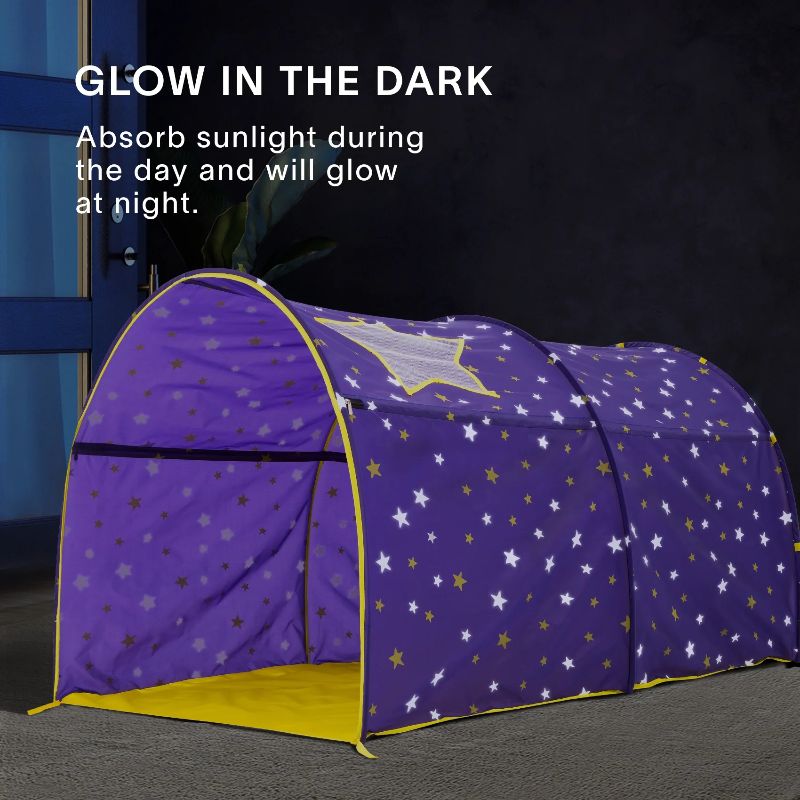 Photo 1 of Alvantor Kids Bed Tent Canopy Starlight Noctilucent Purple Playhouse