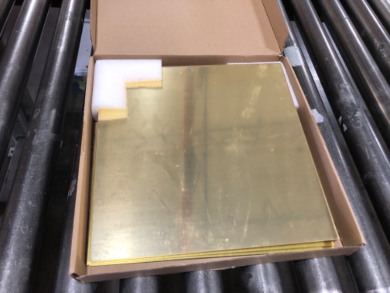 Photo 2 of 5pack Mirror Acrylic Sheets, 12" x 12" Opaque Glossy Mirror Plastic Sheet with 1/8 Inch?3mm? Thickness, Rigid Tinted Mirror Acrylic for Cutting, Sawing, Laser Cutting and Engraving (12X12", Gold, 5) 