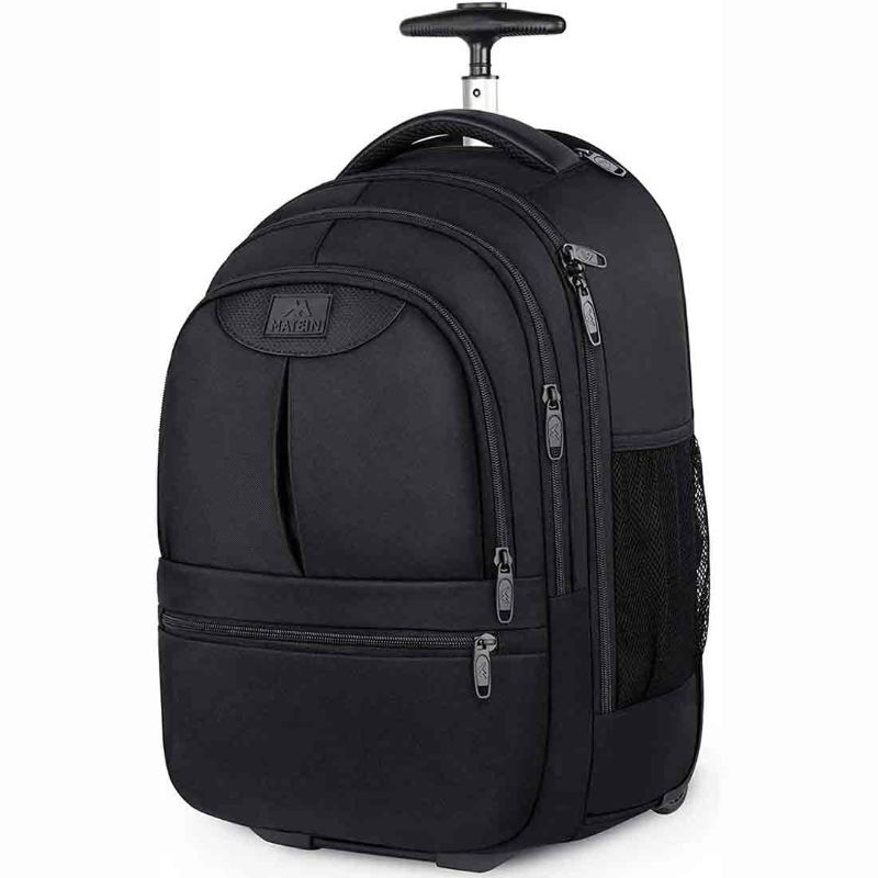 Photo 1 of  Matein SCI Wheeled Backpack, BLACK 