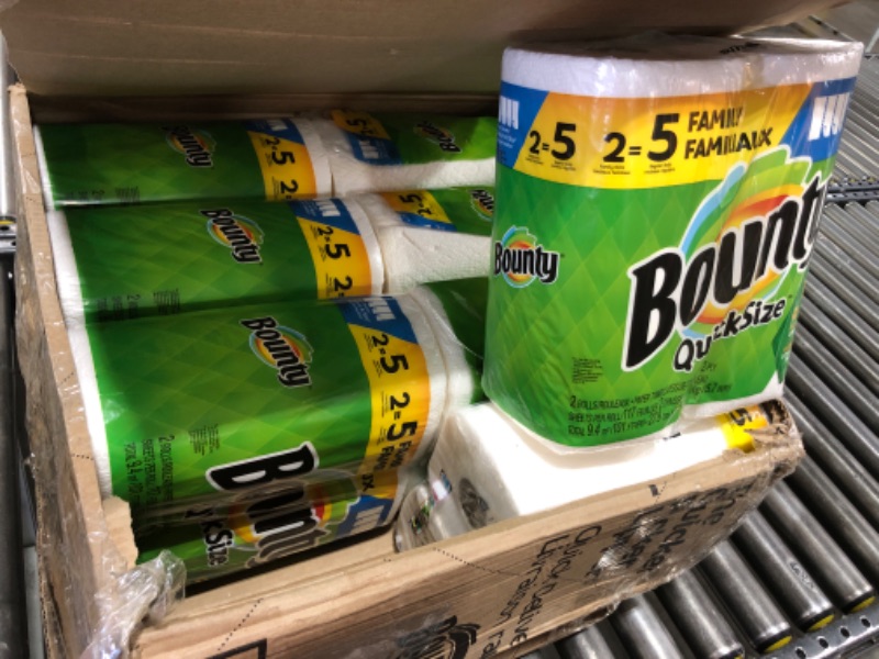 Photo 2 of  Bounty Quick-Size Paper Towels, White, 16 Family Rolls = 40 Regular Rolls 