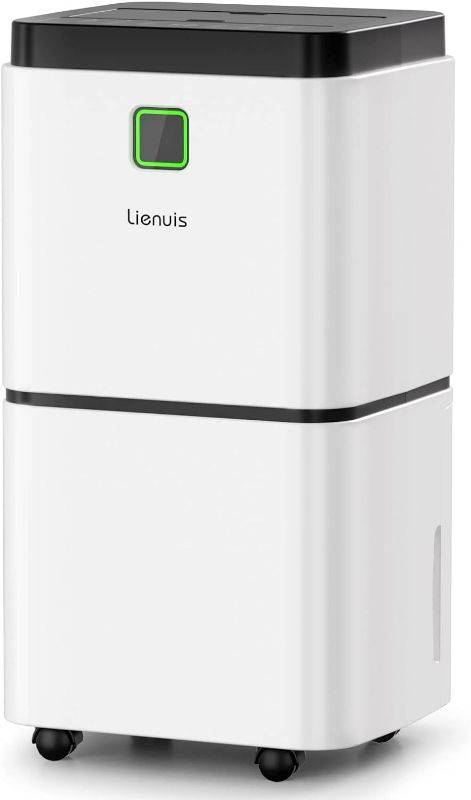 Photo 1 of  Lienuis 25 Pints Dehumidifiers for Home and Basements, Large Room, Bedroom, Bathroom, 2000 Sq. Ft. Dehumidifier with Drain Hose,Water Tank, Auto or Manual Drainage, 12H Timer, Auto Defrost, Child Lock 