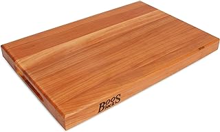 Photo 1 of John Boos Reversible 24 x 18" Cutting Board Block With Handles, Cherry Wood