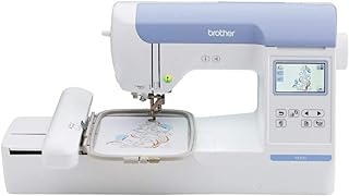 Photo 1 of Brother New Model PE900 Embroidery Machine, Wireless LAN Connected, 193 Built-in Designs, 5" x 7" Hoop Area, Large 3.7" LCD Touchscreen, USB Port, 13 Font Styles, White PE900 Machine Only