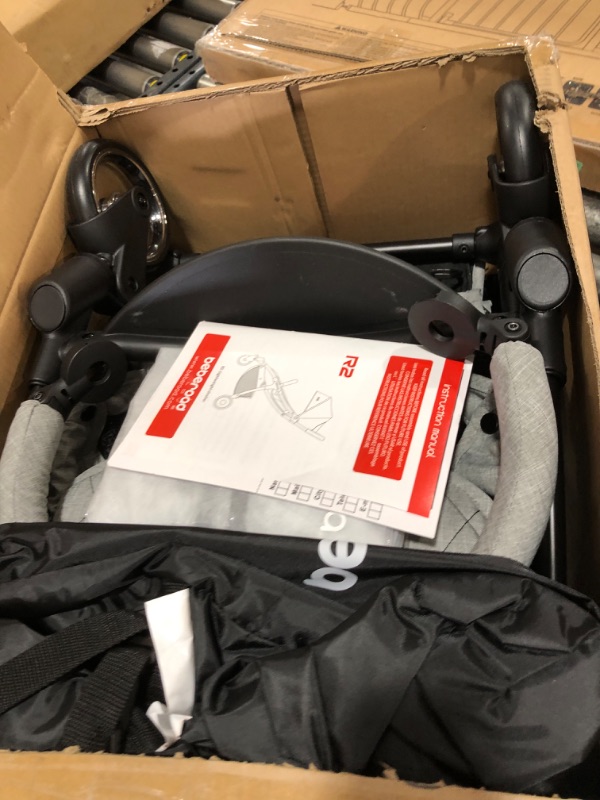 Photo 2 of Beberoad Love R2 Lightweight Compact Baby Stroller Foldable Travel Stroller for Baby Newborn Infant Toddler with Adjustable Backrest, Cup Holder, Storage Baske and UPF 50+ & Waterproof Canopy, Gray Light Grey