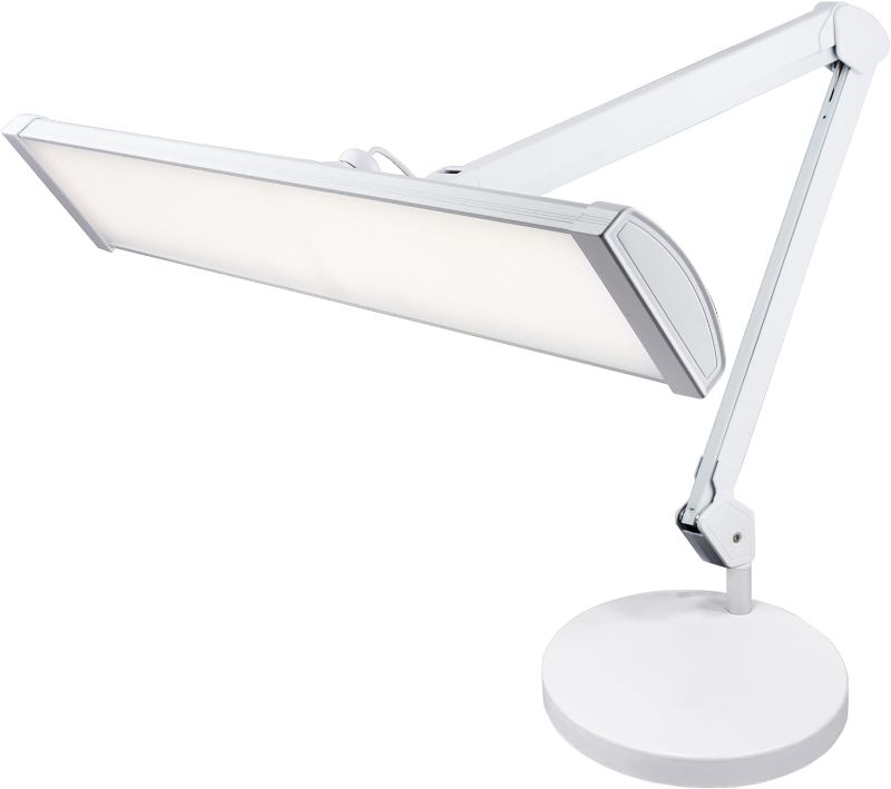 Photo 1 of Neatfi Elite HD XL Task Lamp with Clamp, 1360 Lumens, 84PCS SMD LED, 6000-7000K, Super Bright Desk Lamp, Non-Polar Dimming (22 Inches, White) 22 Inches White