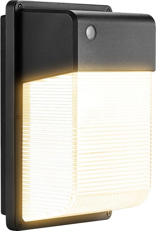 Photo 1 of  JJC LED Wall Pack Light with Photocell,28W(150-250W Replacement),3000LM 3000K-Warm White Dusk to Dawn LED Outdoor Lighting,100-277V ETL Listed 5-Year Warranty Outdoor Security Lights 