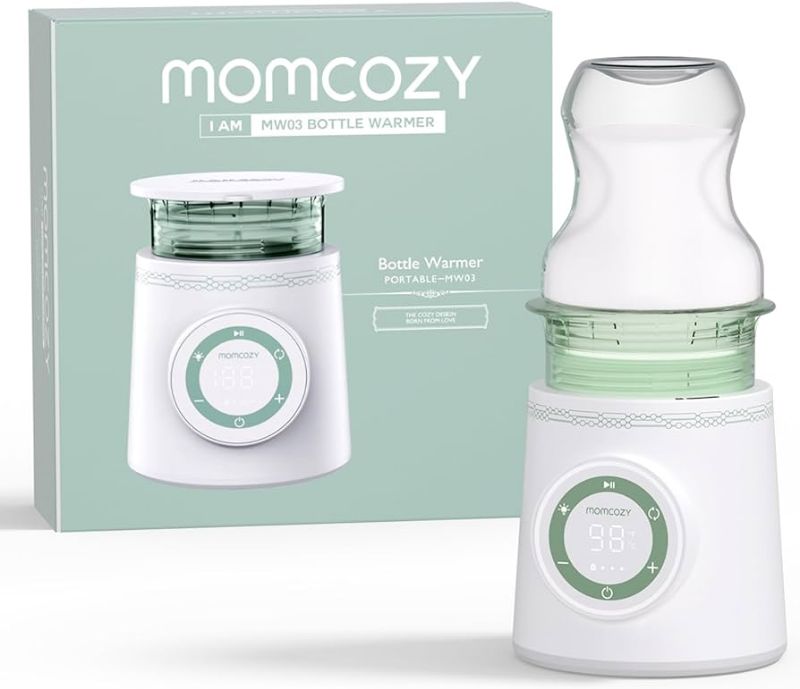 Photo 1 of  Momcozy Portable Bottle Warmer for Travel, Double Leak-Proof Travel Bottle Warmer with Fast Heating, Safety Material Baby Bottle Warmer for Dr. Brown, Philips Avent, Medela, Tommee Tippee, Comotomo 