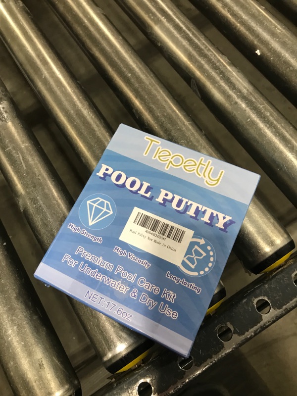 Photo 2 of  Tiepetly Pool Putty, 2 Part Epoxy Putty Set, Fix Leaks Cracks Underwater or Above, for Tile, Concrete, Fiberglass, Cement and Other Surfaces (White) 