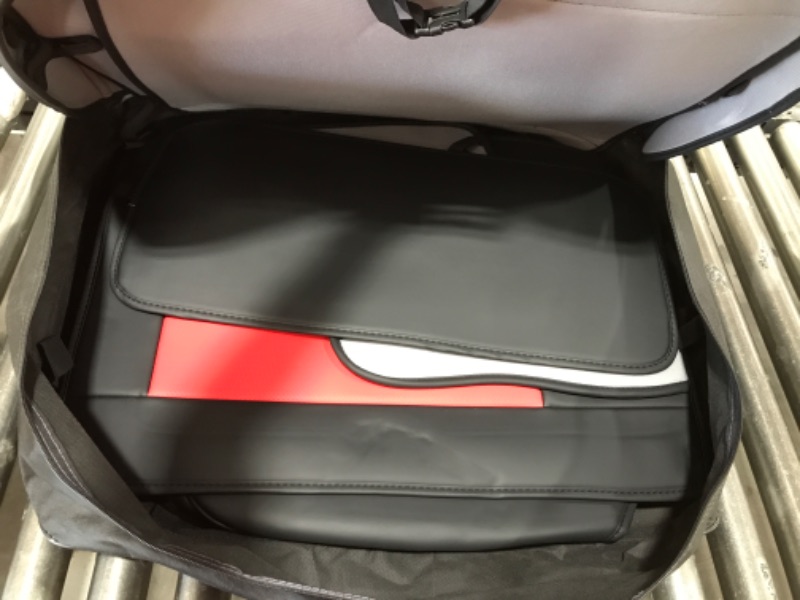 Photo 2 of COVERADO RED/BLACK FAUX LEATHER CAR SEAT COVERS, UNIVERSAL