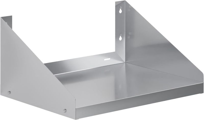 Photo 1 of 24" Long x 18" Deep Stainless Steel Wall Shelf with Side Guards