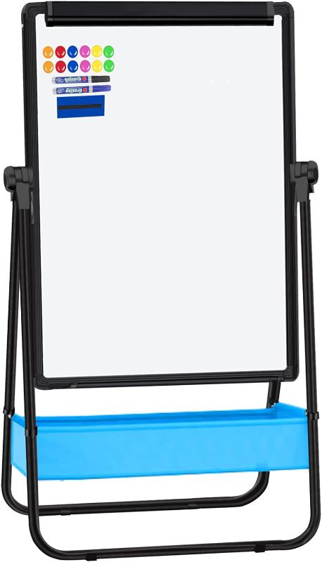 Photo 1 of Magnetic Whiteboard with Stand - Double Sided 40"x28" Portable U Stand Easel Whiteboard, Height Adjustable & 360° Rotating Dry Erase Boards for Classroom, Home, Restaurant & Presentation
