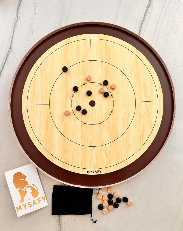 Photo 1 of Crokinole Practice Board Official Size Board with Mini-Size Discs for Beginners
