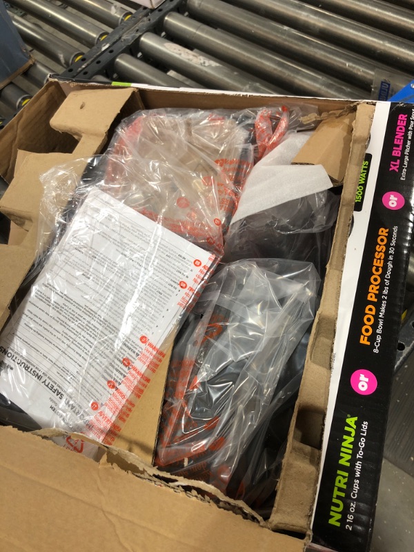 Photo 1 of Ninja BL770 Mega Kitchen System, 1500W, 4 Functions for Smoothies, Processing, Dough, Drinks & More, with 72-oz.* Blender Pitcher, 64-oz. Processor Bowl...
