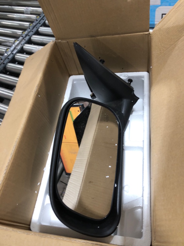 Photo 2 of A-Premium Driver Side Power Door Mirror - Compatible with Dodge Dakota 2005-2010 & Mitsubishi Raider 2006-2009 & Ram Dakota 2011 - Heated Manual Folding Black Outside Rear View Mirror Left Driver Side