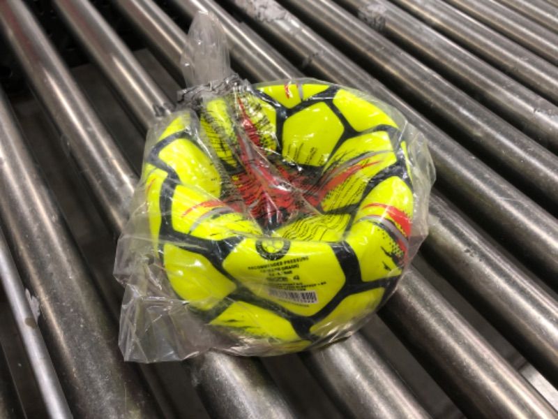 Photo 2 of Select Classic V21 Nylon Soccer Ball, Yellow, Size 4