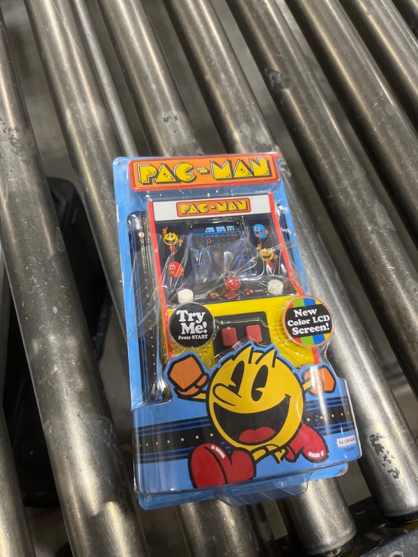 Photo 2 of Basic Fun Arcade Classics - Pac-Man Color LCD Retro Mini Arcade Game , Yellow