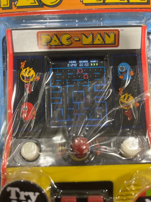 Photo 3 of Basic Fun Arcade Classics - Pac-Man Color LCD Retro Mini Arcade Game , Yellow