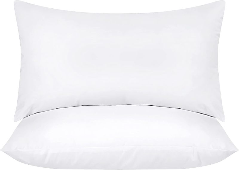 Photo 1 of Utopia Bedding Throw Pillows Insert (Pack of 2, White) - 12 x 20 Inches Bed and Couch Pillows - Indoor Decorative Pillows

