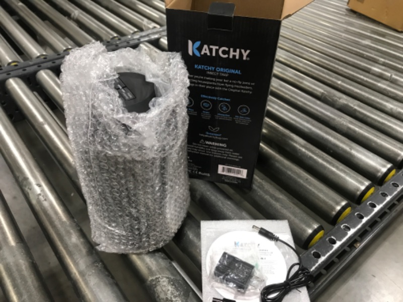 Photo 2 of Katchy Indoor Insect Trap - Catcher & Killer for Mosquitos, Gnats, Moths, Fruit Flies - Non-Zapper Traps for Inside Your Home - Catch Insects Indoors with Suction, Bug Light & Sticky Glue (Black)