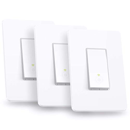Photo 1 of Kasa Smart Single Pole Light Switch by TP-Link (HS200P3) - Neutral Wire and 2.4GHz Wi-Fi Connection Required, Not Dimmer Switch, Works with Alexa and Google Home, No Hub Required, UL Certified, 3-Pack , White
