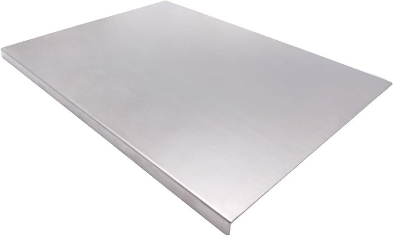 Photo 1 of  Stainless Steel Cutting Boards for The Kitchen, Suitable for Meat, Fruits, Vegetables, Bread, and Baking Large-sized Cutting Boards (40 x 30cm/15.7 x 11.8 in) 