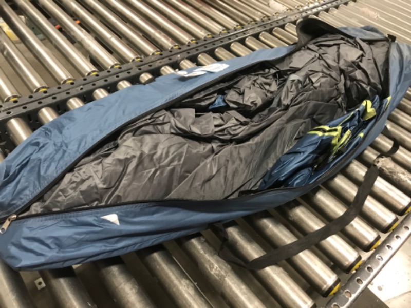 Photo 1 of  OutdoorMaster Camping Tents, Camping Tent with Blackout Shelter Technology, Easy Setup in 60 Seconds, Weatherproof Pop Up Tent with Top Rainfly, Instant Cabin Tent (Blue, UNKNOWN SIZE)
