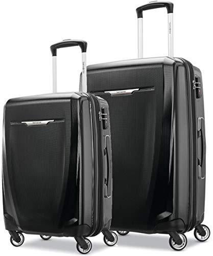 Photo 1 of Samsonite Winfield 3 DLX Hardside Luggage with Spinners, Black, 2-Piece Set (20/25)

