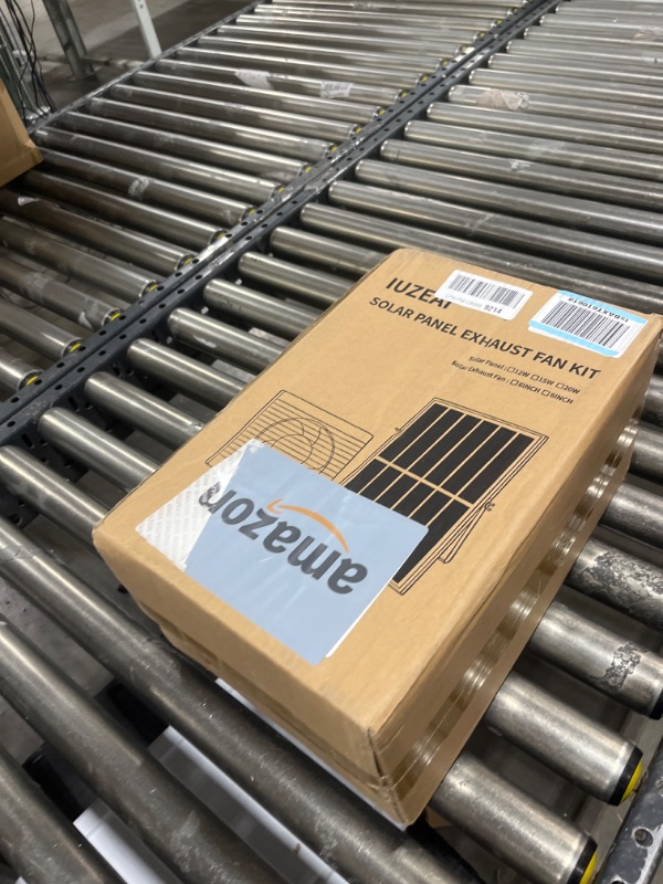 Photo 1 of Solar Powered Fan,IUZEAI 15W Solar Panel with Bracket 6" Solar Fan with Longer 16.4ft Wire Waterproof Strong Airflow with Assembly Accessories Solar Fans for Outside,Warehouse, Shed, Kitchen, Attic 15W Solar Panel+6inch Fan