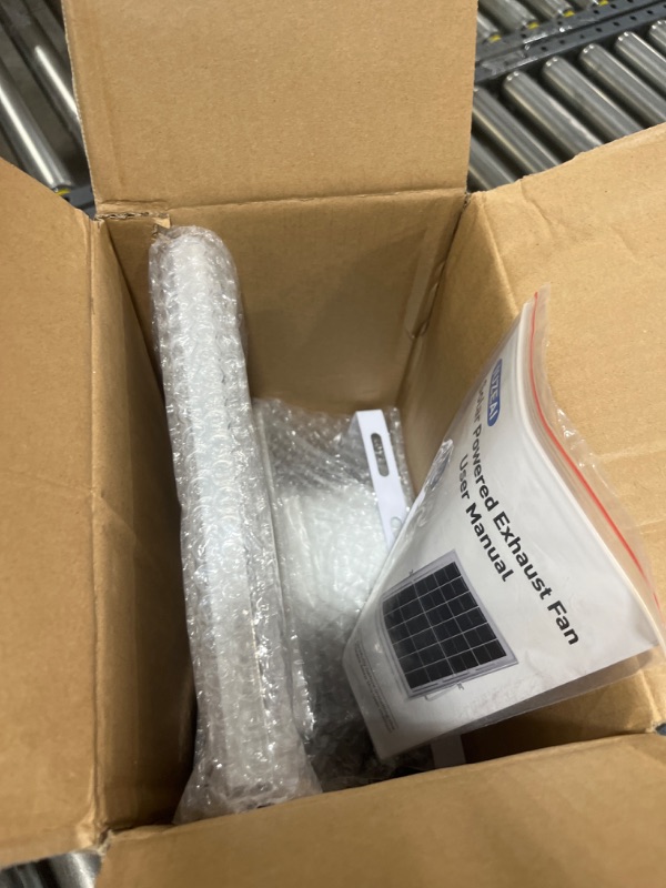 Photo 1 of Solar Powered Fan,IUZEAI 15W Solar Panel with Bracket 6" Solar Fan with Longer 16.4ft Wire Waterproof Strong Airflow with Assembly Accessories Solar Fans for Outside,Warehouse, Shed, Kitchen, Attic 15W Solar Panel+6inch Fan