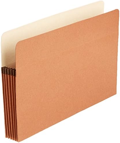 Photo 1 of Amazon Basics File Folders Pocket , Straight-Cut Tab, 5 1/4-Inch Expansion, Legal Size, 50-Pack 