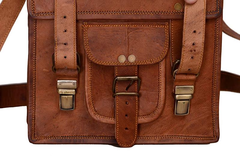 Photo 1 of KOMAL'S PASSION Leather 11 Inch Sturdy Leather satchel iPad Messenger Bag for men and women