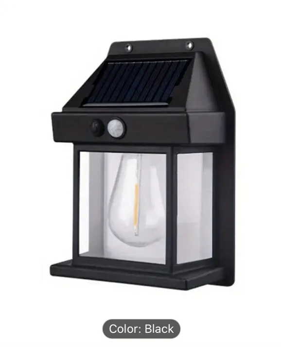 Photo 1 of SOLAR LIGHT IN BLACK FOR GARDEN WALL FENCE OR EXTERIOR WALL
