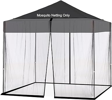 Photo 1 of Patio Mosquito Netting, 10x10 Square Umbrella Mosquito Net