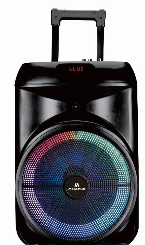 Photo 1 of Max Power MPD892-RUMBLE 12 karaoke Bluetooth speaker portable wired mic trolley speaker 12" Woofer