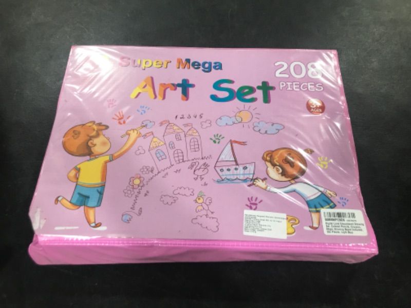 Photo 2 of Art supplies 208 Pieces Super Mega Art Set craft drawing Color kit Pencil Crayons markers beginner Artist boys girls kids sketch papers