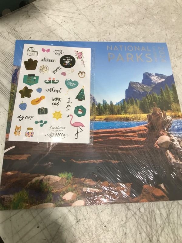 Photo 2 of National Parks Calendar 2024 with Sticker Pack, Large 12 x 12 inch Wall Calendar Sticker Pack Included, Gift for Nature Lover